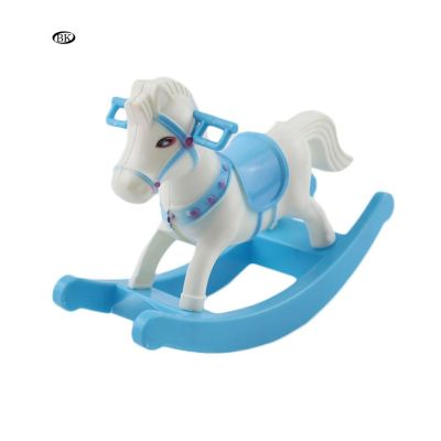 BK✿Kid Children Toy Play House Plastic Shake Horse for Barbie Doll Accessories