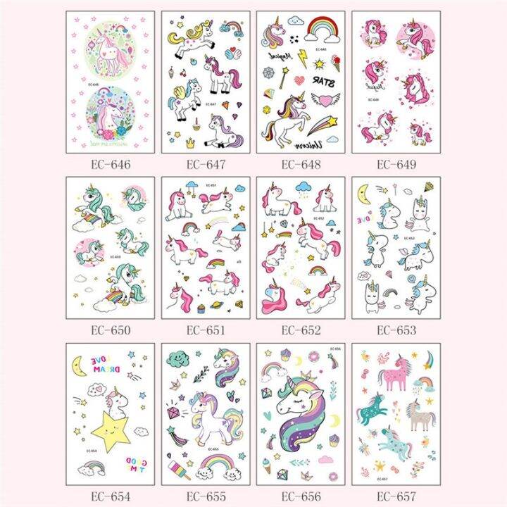 yf-7-5x12cm-waterproof-temporary-tattoo-sticker-unicorn-children-paste-on-face-arm-leg-for-body