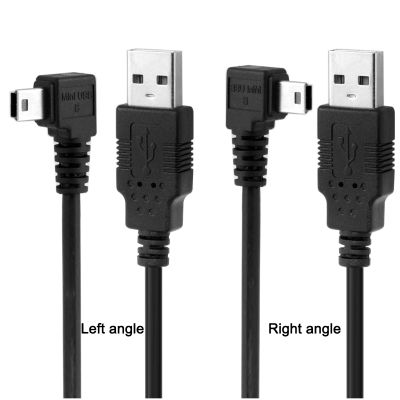 MINI USB Extension Cable 90 Degree angle USB2.0 male to MINI USB Male data cable for MP3/4 Player Car DVR GPS Digital Camera HDD