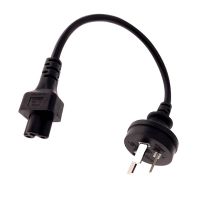 Travel IEC Power CordSAA Australia 3Pin Male Plug to IEC C5 Female Clover Leaf Power Cable For Notebook 30CM / 1PCS