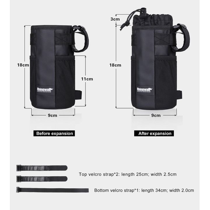 rongjingmall-กระเป๋าอุปกรณ์เสริมจักรยาน-mtb-กระเป๋าตาข่ายกลางแจ้งกระเป๋ามีกรอบทรงกระบอกใส่ด้านหน้าขี่จักรยานกระบอกน้ำกระเป๋าสำหรับจักรยานกระเป๋าอานจักรยานกระเป๋าใส่กระติก