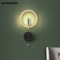 DOOMYHOME โคมไฟผนัง Led ที่ทันสมัยนอร์ดิกไฟห้องนอนเชิงเทียนอ่านหนังสือข้างเตียงทางเดินไฟตกแต่งภายในบ้าน