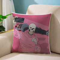 Hip Hop Style Sugar Skull Pillow Case for Bed Sofa Decor Eurodollars Pink Throw Pillow Case Car Cushion Cover Gift Dropshipping