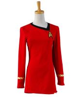 【Lao Zhang Fashion Cosplay】 Star Cosplay Trek Female Duty Dress Uniform Costume Suit Halloween Cosplay Costume For Women Girls