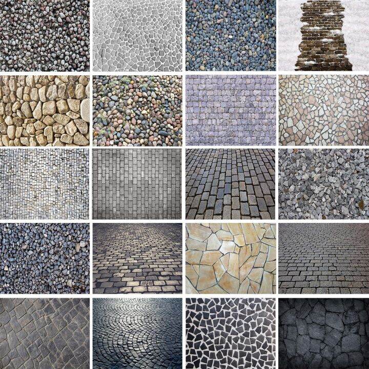 stone-floor-backdrop-brick-road-photography-props-abstract-texture-design-black-white-stone-pavement-background-photostudio-food-storage-dispensers