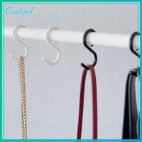 COOLEAF 12Pcs ปลอดภัยและเงียบ S hooks คอยืดหยุ่น พลาสติกทำจากพลาสติก ตะขอแขวน S ใช้งานได้จริง บิดและล็อคได้ง่าย ตะขอรูปตัว S หมวกก้านตู้เสื้อผ้า