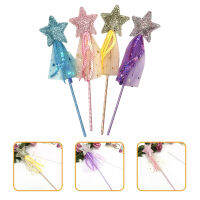 Teniron 4pcs Glitter s มือถือ Fairy Wands Kids Fairy s Toys Party Party Cosplay Fairy Playthings