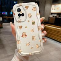 เคสสำหรับ Vivo Y21 Y21T/T1X/Y21S/Y212021/Y21A/Y33S/Y33T ลายหมีไอศกรีมปลอกเคสโทรศัพท์นิ่มสาวน่ารัก