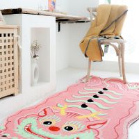 【DT】hot！ Chubby Rug Soft Bedroom Rugs Cartoon Room Decoration Pink Table Carpets Tapete 양탄자