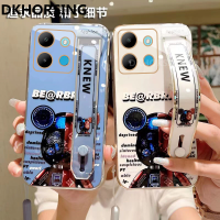 DKHORSING เคสโทรศัพท์ใหม่สำหรับ Infinix Note 30 30i 30Pro ลายหมีน่ารักชุบเคลือบปลอกอ่อนอินฟินิตี้ Note30 4G 5G พร้อมที่ถือสายรัดข้อมือ + สายคล้องมือฝาปิดสำหรับโน้ต30 Pro 2023