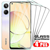 4PCS กระจกนิรภัยสำหรับ OPPO Realme 10 9 8 7 6 5 Pro I 5G 9i 8i 7i 6i 5i Realme10 10Pro 10T หน้าจอป้องกันฟิล์ม-fi9o