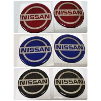 สติ๊กเกอร์กลมเทเรซิ่นนูน โลโก้ NISSAN ติดรถ แต่งรถ sticker นิสสัน logo ติดดุมล้อ ดุมล้อ ติดพวงมาลัย logo nissan logo วงกลม