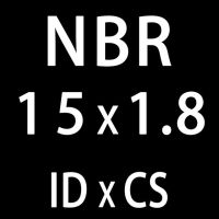 แหวนยางหนา Id11.8/12.5/13.2/14/15/16/17/18/19/20มม. ปะเก็นโอริงปะเก็นโอริลซีลไนไตรล์50ชิ้น/ล็อต1.8มม. Nbr ปิดผนึก (Id15Mm)