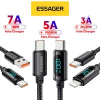 Essager 100W /30W สายชาร์จเร็วชนิด C สาย Usb C สายชาร์จ Ios สายชาร์จเร็วสำหรับ Android Samsung Realme Phone