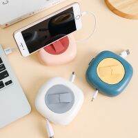 [hot] Cable Storage Rotatable Earphone Cord Winder Plastic Headphone Wire