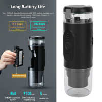 เครื่องชงกาแฟ USB ขนาดเล็ก,เครื่องชงกาแฟแบบแคปซูลและกราวด์บาร์ถังน้ำใสเครื่องชงกาแฟ85 ℃