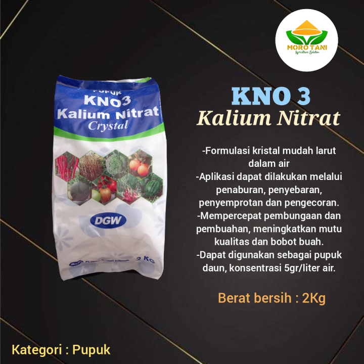 Pupuk Kno Crystal Dgw Kalium Nitrat Perangsang Buah Kemasan Kg Lazada Indonesia