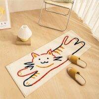 Cartoon Cat Car Cute Korean Smile Face Rugs Non-slip Mat Children Bedroom Decor