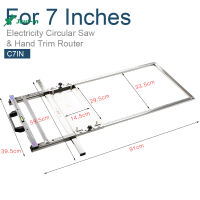 Just-In รางเลื่อยวงเดือนไฟฟ้าสำหรับ4/5/7นิ้ว,เครื่องตัดมัลติฟังก์ชั่นเครื่องไสแท่นนำการตัดขอบเครื่องมือสำหรับงานไม้เราท์เตอร์กัดเซาะร่อง