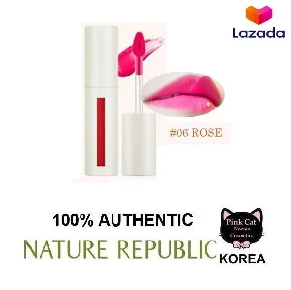 Korean Cosmetics NATURE REPUBLIC Triple Volume Tint 06 Rose Lazada PH