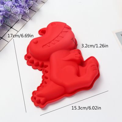 Cute Dinosaur Shaped Silicone Molds Cake Decorating Tools Soap Jelly Moulds Kitchen DIY Pastry Baking Tool