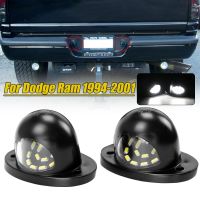 Full LED License Number Plate Light Tag Lamp Smoke Lens Compatible For Dodge Ram 1500 2500 3500 1994-2001 Rear Tail Bumper Lamp