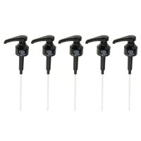 5 Pack Coffee Dispenser Syrup Pump Black Liquid Dispenser for Monin Syrup Snow Cones Flavorings &amp; More