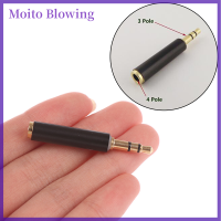 Moito 1pcs 3.5MM STEREO 3 POLE ชายถึง4 POLE 3 RING FEMALE Audio ADAPTER Converter