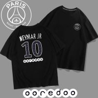 Neymars JRS No. 10เสื้อยืดแขนสั้นกีฬาฟุตบอลชายและหญิงเสื้อหลวมแขนสั้น0000