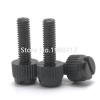 5-20pcs M3 M4 M5 M6 M8 Black Slotted Nylon Thumb Screw PA66 Nylon Plastic Hand Twist Screw Computer Hand Tighten Screws Nails Screws  Fasteners