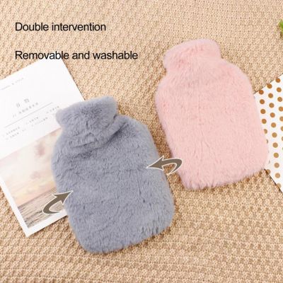 1000ml/2000ml Hot Water Bag Explosion proof Leak proof Long lasting Heat Preservation High Temperature Resistant with Soft Plush