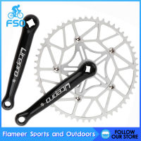 Flameerพับจานหน้าจักรยาน54-58T 170Mm Crankarms 130BCDชุดข้อเหวี่ยงจักรยานChainring