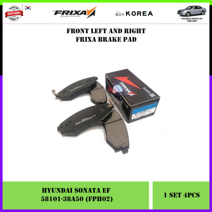 Hyundai Sonata EF 19982005 Front Frixa Brake Pad (FPH02) Lazada