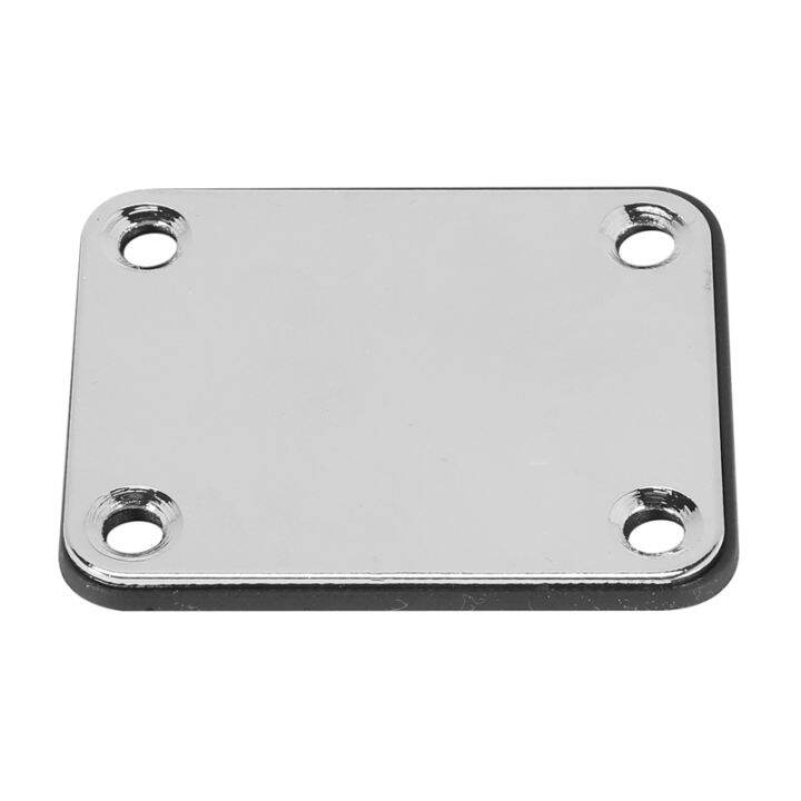 2-pcs-guitar-metal-neck-plates-with-plastic-mat-for-strat-tele-style-electric-guitar-replacement-chrome