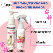 Micona Combo trị nấm- Sữa tắm và chai xit trị Viêm Nang Lông, Viêm Da