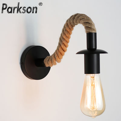 Retro Rope Wall Lamp Industrial Decor Wall Light E27 Edison bulb Wall Lamp Iron Indoor Loft Outdoor corridor Wall Light