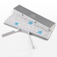 NEW B.O.W Foldable Bluetooth Wireless Keyboard Aluminum Alloy Housing With Stand For IPad 7th 2019 10.2 IPhone 11 Pro Max 6/7/8