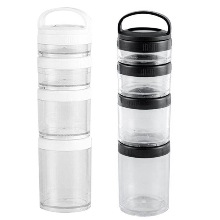 Stackable Snack Containers for Kids and Adult, 4 Stackable Snack Cups for School and Travel Lazada