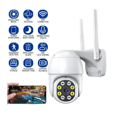 WiFi Surveillance Camera Two-Way Audio Security Camera 360° IP Video Camera Night Vision Human Motion Tracking Alarm Camera Household Security Systems