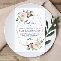 10/20Pcs 10cm*15cm Flowers Wedding Dinner Event Table Card Thank You Cards Party Decorative Writable Cards Wedding Invitations Greeting Cards