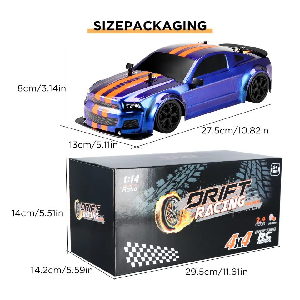 iBlivers RC Drift Car, 1:14 Remote Control Car 4WD Drift GT RC Cars Vehicle  High Speed Racing RC Drifting Car Gifts Toy for Boys Kids - Yahoo Shopping