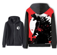 Godzilla การ์ตูน Hooded Zipper ผู้ชายผู้หญิง Dollmonster แจ็คเก็ตไดโนเสาร์ Hoodie Jacket นักเรียนหลวมเสื้อผ้าฤดูใบไม้ผลิและ Autumn-BA16