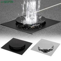 【cw】 Pop Up 10 x 10cm Push Down Shower Drain Cover Plug Foot Floor !