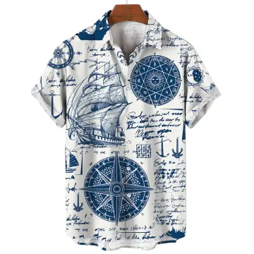 Summer Hawaiian Short Sleeve Shirts, Tuna Fishing 3D Print Hawaii