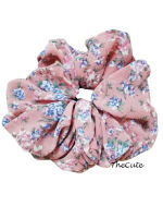 Thecute ::โดนัดรัดผม หนังยางรัดผม ผ้าชีฟอง Chiffon Scrunchies Hair accessories Elastic hair tie