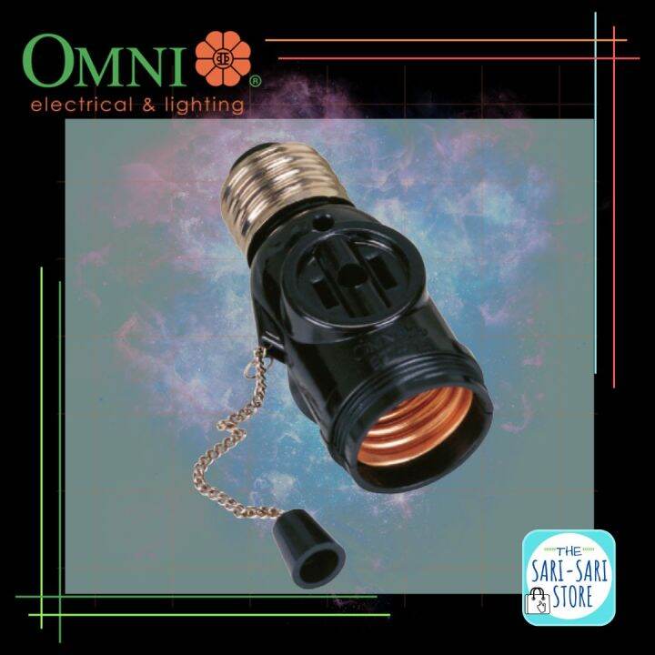 OMNI Pull Chain Socket with 2 Flat Pin Outlet E27 712 Lazada PH