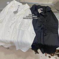 2023 Genuine  Spot Original Standard LEW Long-sleeved Sunscreen Shirt Silk Ribbon Embroidered Letter Lgo Jacket Uniform