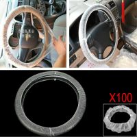 ▤☍✎ 100PCS Automobile Disposable Steering Wheel Covers Waterproof One Size Fits Most Cars