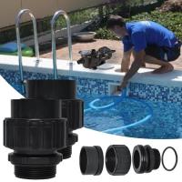 2PCS Universal Replacement Parts Anti Leakage Union Replacement Kits Easy to Install for Swimming Pools High Hardness ABS cute