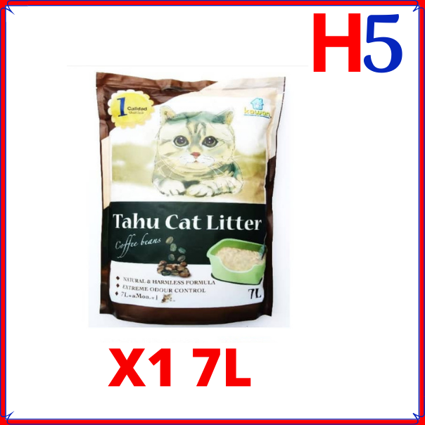 KAWAN Tahu/ Tofu Cat Litter Coffee ( 7 Liter X 1 Pack) Lazada